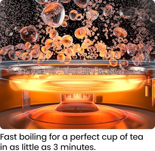 Chefman Electric Kettle, 1.8L 1500W, Hot Water Boiler, Removable Lid for Easy Cleaning, Auto Shut Off, Boil-Dry Protection, Stainless Steel Filter, BPA Free, Borosilicate Glass Electric Tea Kettle