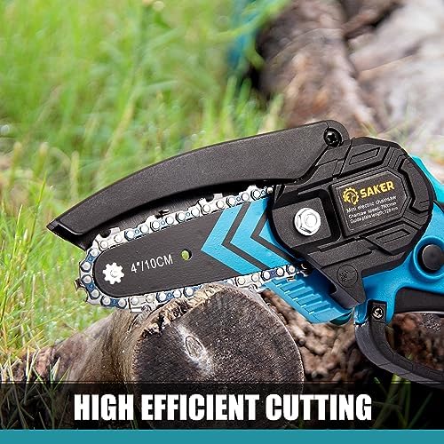 Saker Mini Chainsaw,Portable Electric Chainsaws Cordless,Handheld Chain Saw Pruning Shears Chain Saws for Tree Branches,Courtyard,Household and Garden,Gift for Men Dad Husband Women
