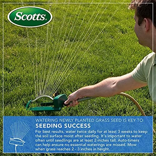 Scotts EZ Seed Patch & Repair Sun and Shade Mulch, Grass Seed, Fertilizer Combination for Bare Spots and Repair, 3.75 lb, Brown