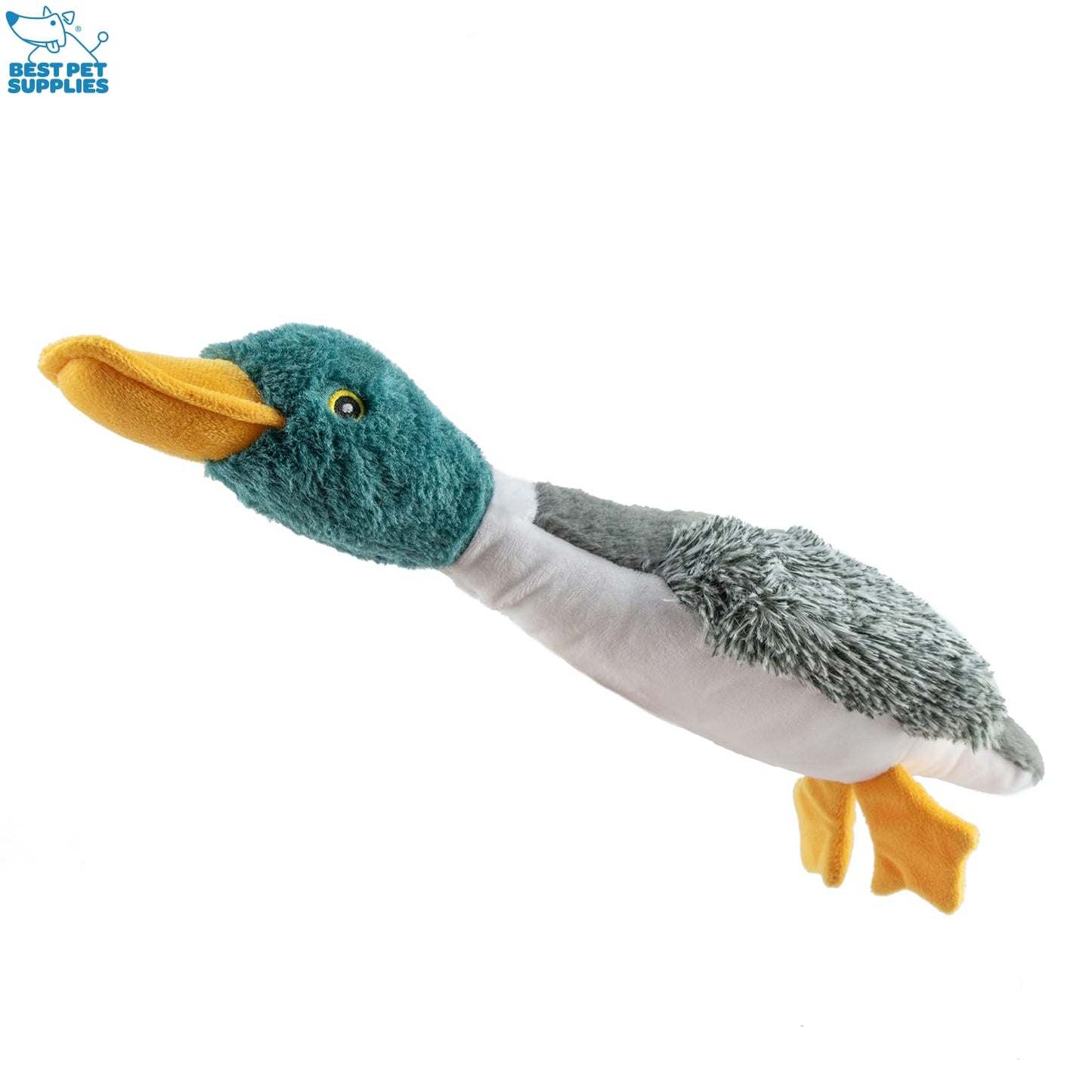 Best Pet Supplies Interactive Mallard Mates Dog Toy with Crinkle and Squeaky Enrichment for Small and Medium Breed, Cute and Plush - 3 Ducks (Mystery Box), Medium