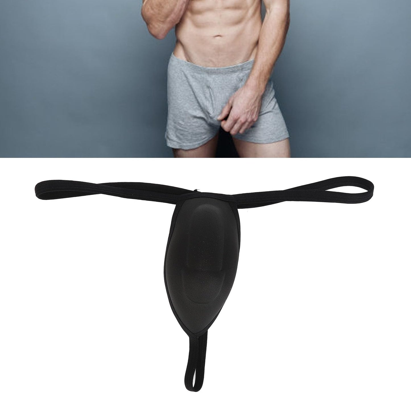 Zetiling High Elasticity Comfortable Scrotal Support Jock Strap Underwear for Vasectomy Recovery Gym Running Exercising (M), Medium
