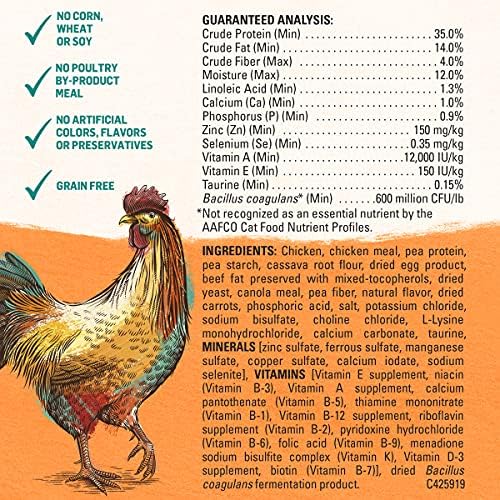 Purina Beyond Grain Free White Meat Chicken and Egg Recipe Natural Cat Food High Protein Cat Food Dry Formula - 5 lb. Bag