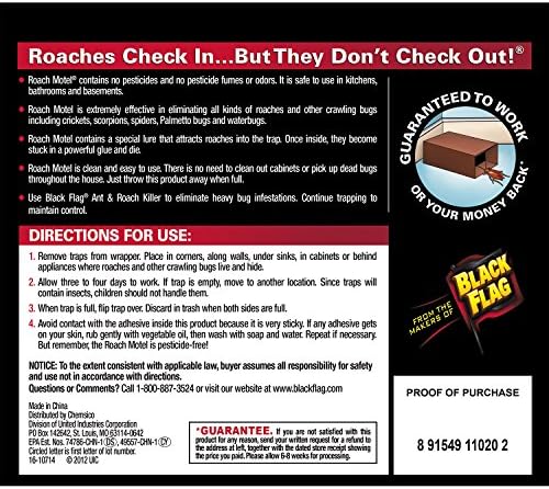 Black Flag Roach Motel Insect Trap, 12-Pack