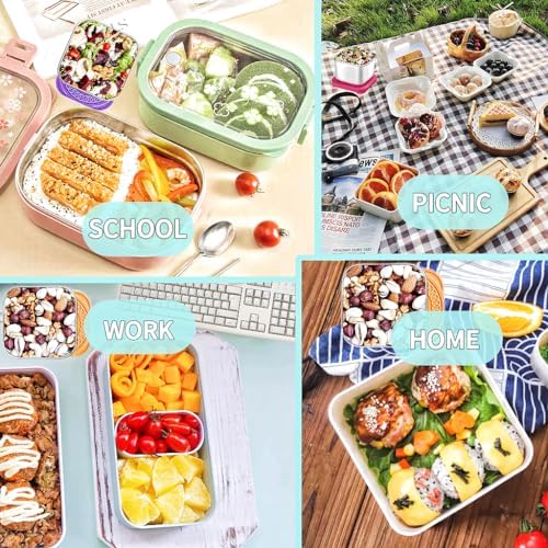 6Pack 6oz Stainless Steel Snack Containers for Kids, Easy Open Leak Proof Metal Toddler Snack Containers with Silicone Lids, Stackable Metal Toddler Lunch Box for Daycare, School and Travel