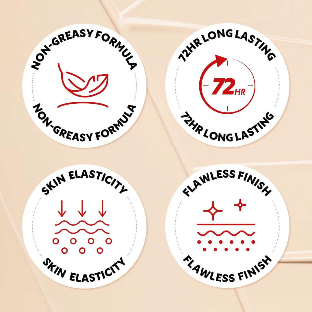 TIRTIR Mask Fit Red Cushion Foundation | Full coverage, Weightless, Skin fit, Satin Glow Finish, Korean Makeup, beauty, Tattoo cover up, Buildable (#24N Latte, 0.63 Fl Oz)