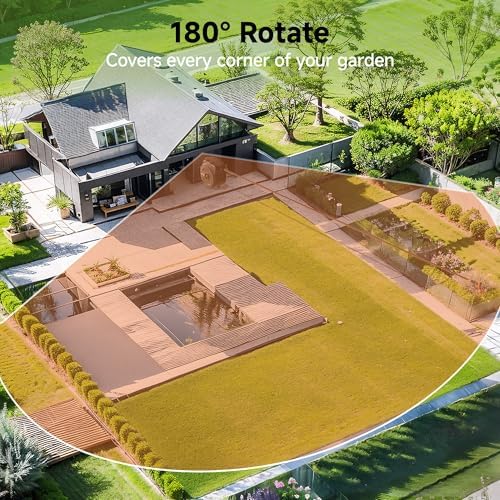 Giraffe Tools Retractable Garden Hose Reel 1/2 Inch x 130 ft, Super Heavy Duty, Any Length Lock, Slow Return System, Wall Mounted and 180 Deg Swivel Bracket