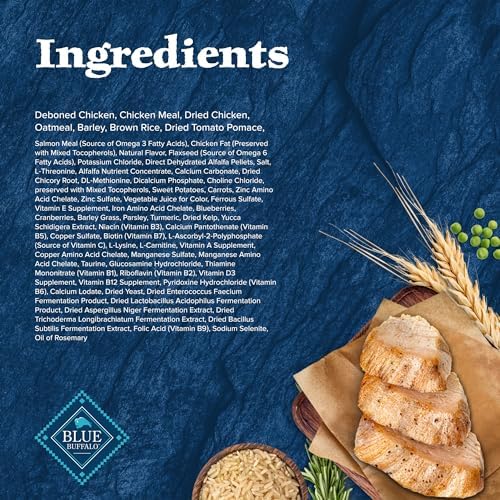 Blue Buffalo Wilderness Natural High-Protein Dry Food for Adult Dogs, Chicken Recipe, 28-lb. Bag