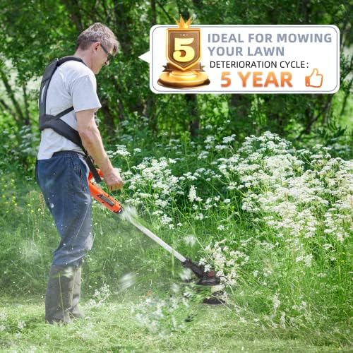 10 Pack Weed Eater String Compatible with Black+Decker, AF-100 0.065" Weed Wacker String Refill 240ft Automatic Feed String Trimmer Replacement Spool Line for Black&Decker(8 Spool+2 Cap+2 Spring)