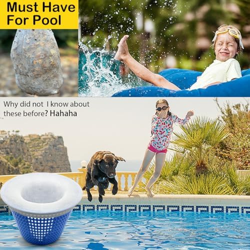 50 Pack Pool Filter Socks for Pool Skimmer, Pool Skimmer Socks for Inground Pool Or Above Ground Pool Filter, Ultra Fine Mesh Screen Liner Skimmer Basket Sock Scum Sock Saver, Debris Leaves Catcher