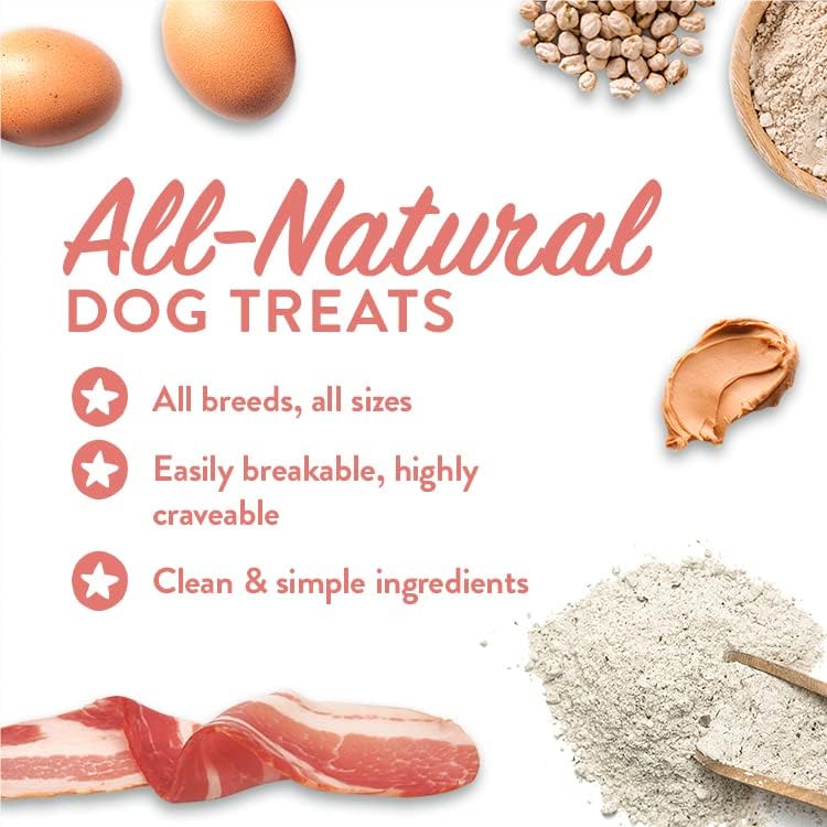 Portland Pet Food Company Natural Dog Treats Variety Pumpkin Gingerbread & Bacon Dog Biscuits - Grain-Free, Human-Grade Healthy Training & Snacks - Puppy, Small, Large Breed - Made in the USA - 3 Pack