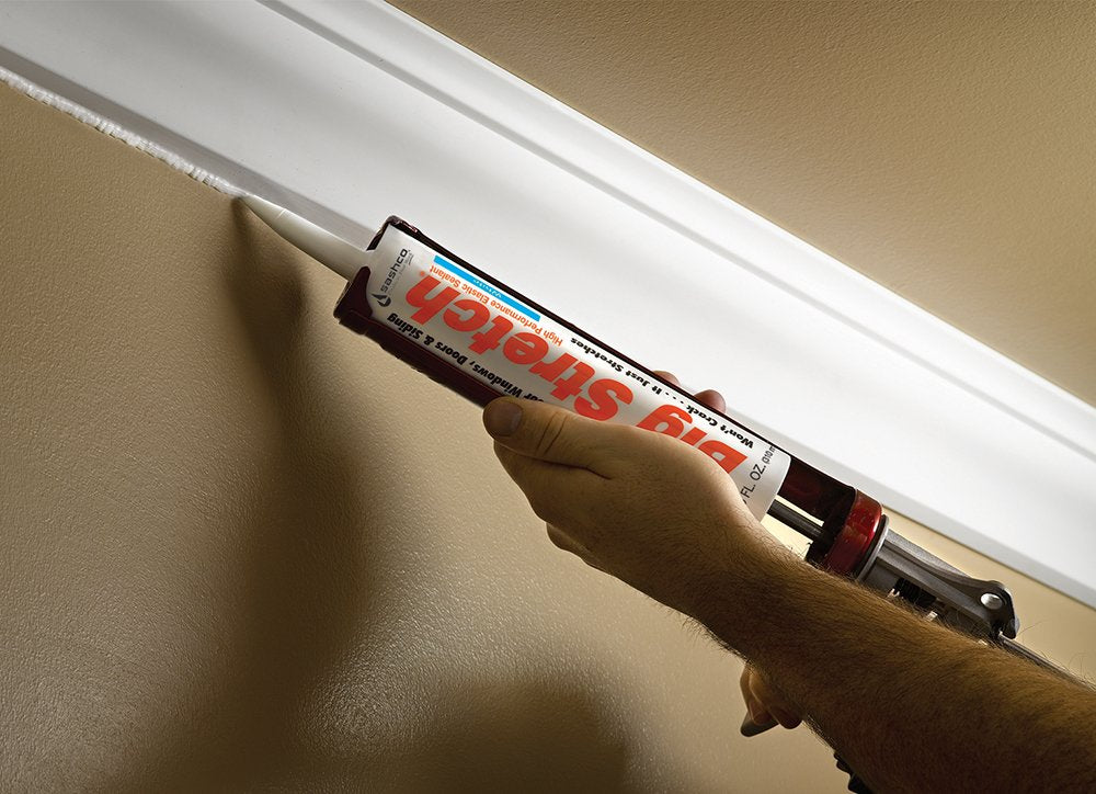 Sashco 10016 10.5oz 10016 Big Stretch Caulk 10.5-Ounce Cartridge, White
