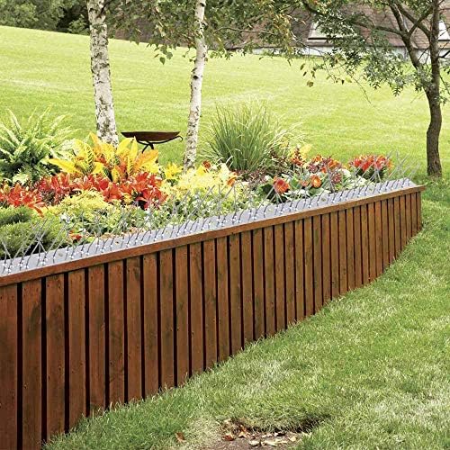 PANGCH Bird Spikes,Stainless Steel Bird Spikes Metal Bird Spikes Fence Spikes Easy to Install - 10 Strips 10.82 Feet Coverage