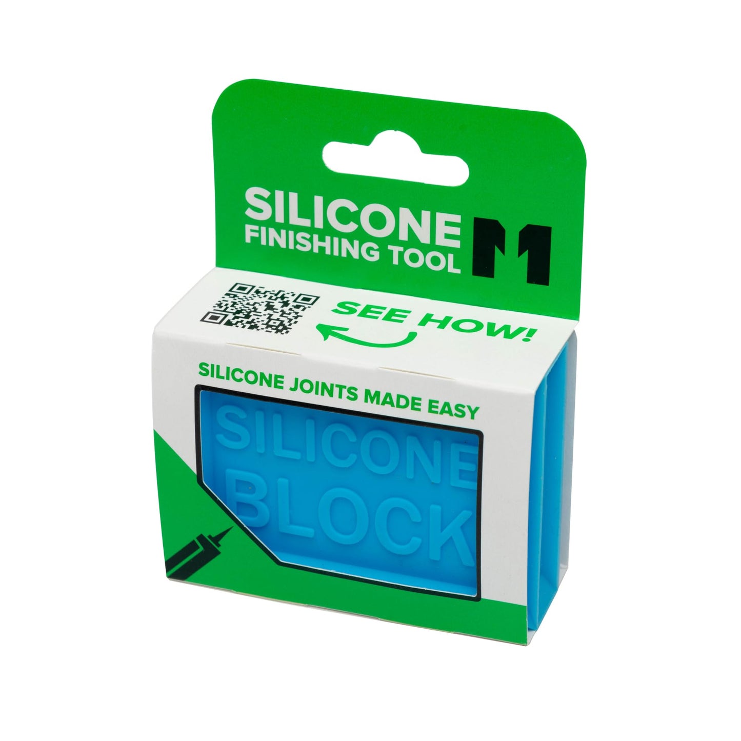Metex Silicone Block - 5 in 1 Easy Grip Sealant Shaping & Finishing Caulking Tool - Creates A Consistent Width Bead. Sharp & Consistent Internal Corners with A Choice of 6mm Or 8mm Bead