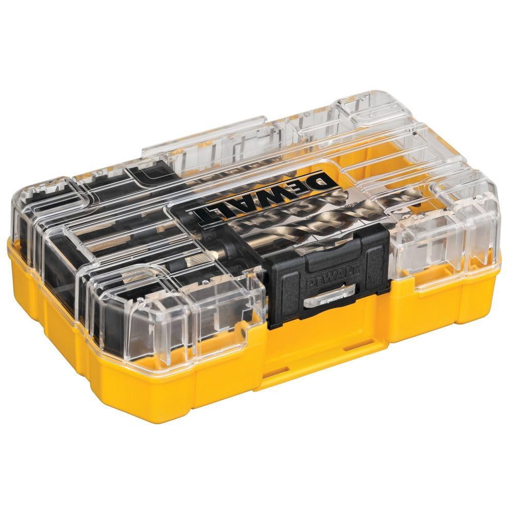 DEWALT Cobalt Alloy Steel Drill Bit Set with Pilot Point, 14-Piece (DWA1240)