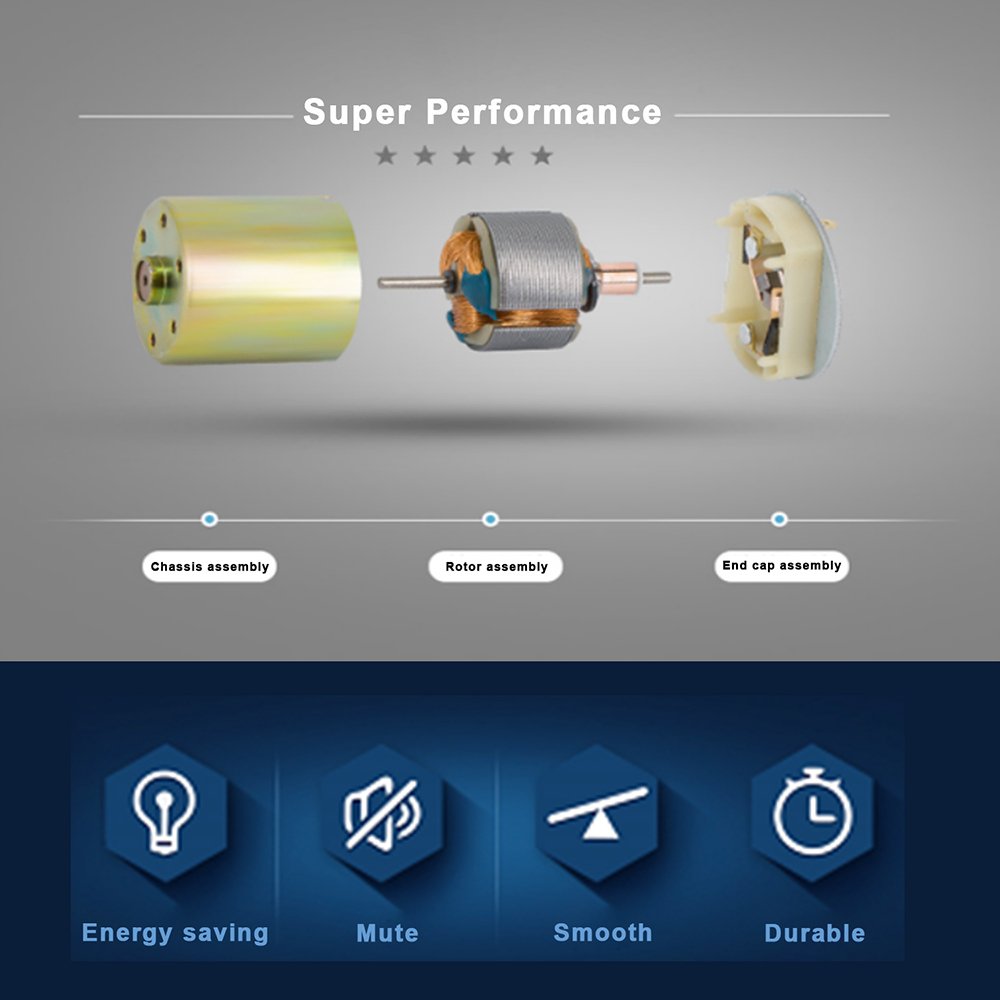 Greartisan DC 12V 10RPM Gear Motor High Torque Electric Micro Speed Reduction Geared Motor Centric Output Shaft 37mm Diameter Gearbox