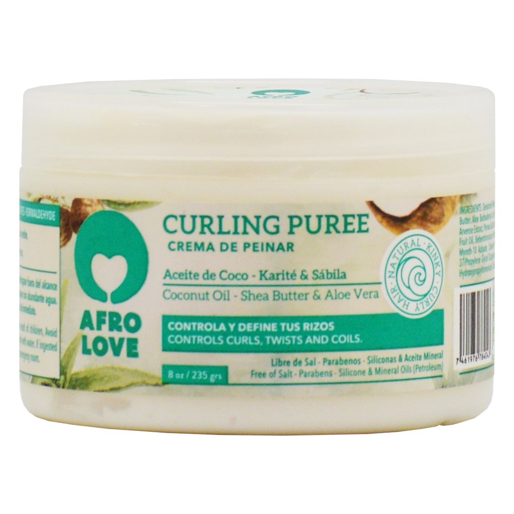 Afro Love Complete Hair Care Set, Shampoo (16oz), Conditioner (16oz), Hair Soufflé (16oz), Leave-In Smoothie Crema & Curling Puree (8oz), Sulfate-Free, Paraben-Free For Curly, Kinky & Coily Hair