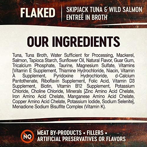 Wellness CORE Signature Selects Flaked Adult Wet Cat Food, Natural, Protein-Rich, Grain Free, 2.8 Ounce, 12 Pack (Skipjack Tuna & Wild Salmon)