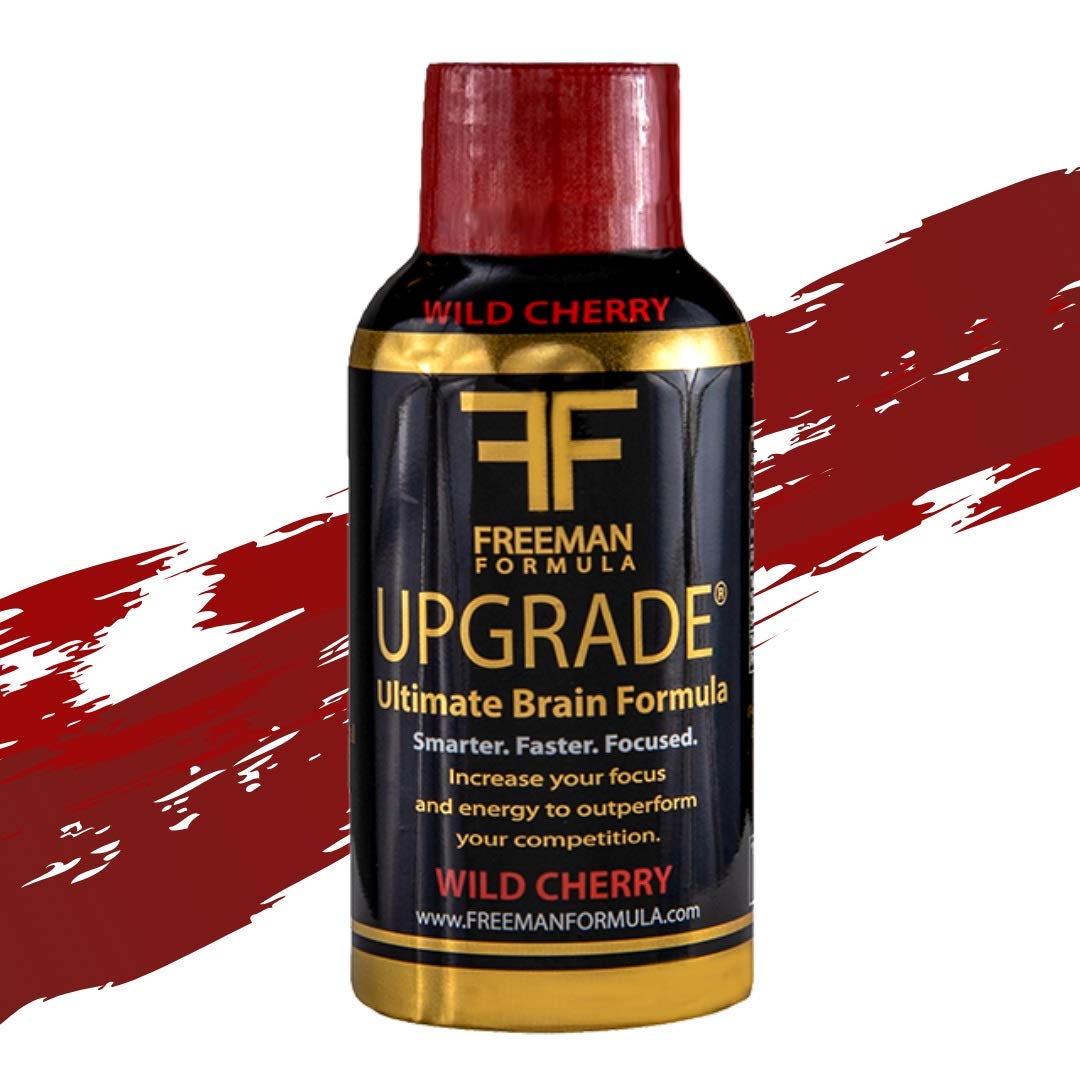 Upgrade Brain Supplement - Enhances Memory, Concentration, Focus & Clarity - Proprietary Blend of AAKG with Beta Alanine, Alpha GPC, Green Tea & Ginkgo Biloba-2 Fl oz (12 Pack)