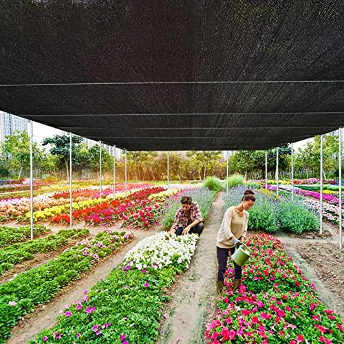 90% Shade Cloth for Garden -12 x 20 FT Durable Mesh Tarp with Grommets, Sunblock Net for Patio for Plants Greenhouse Outdoor Pergola Sun Shade Neting for Chicken Coop Cover