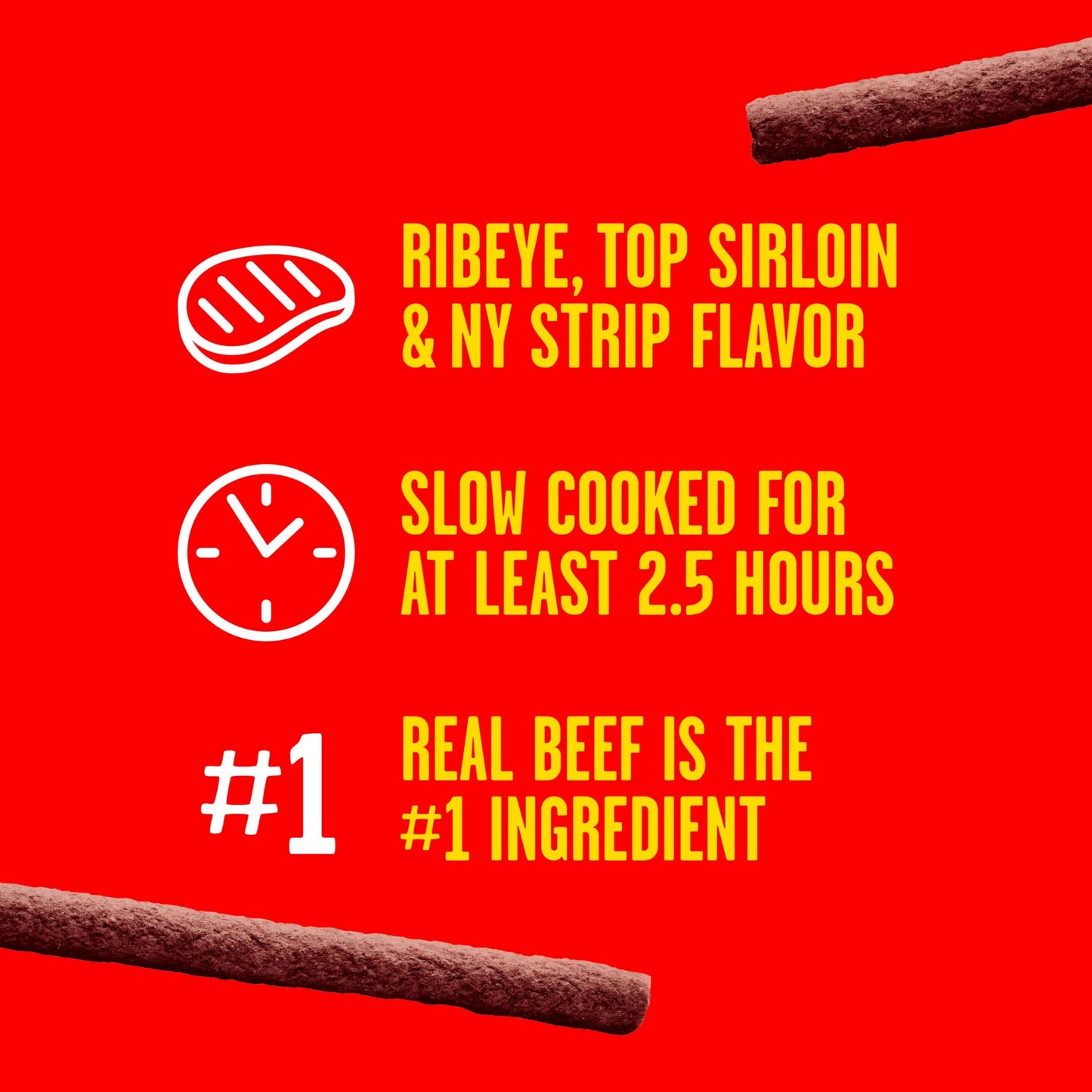 Pup-Peroni Dog Treats, Triple Steak Flavor, 5.6 Ounce (Pack of 8), Ribeye, Top Sirloin, NY Strip Flavors