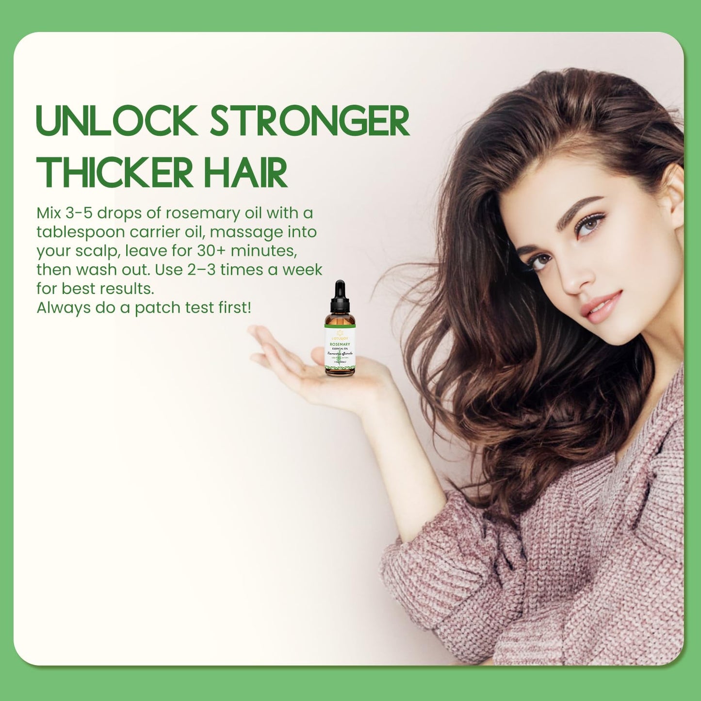 LOTUSJOY Rosemary Essential Oil - 30ml/1 Oz