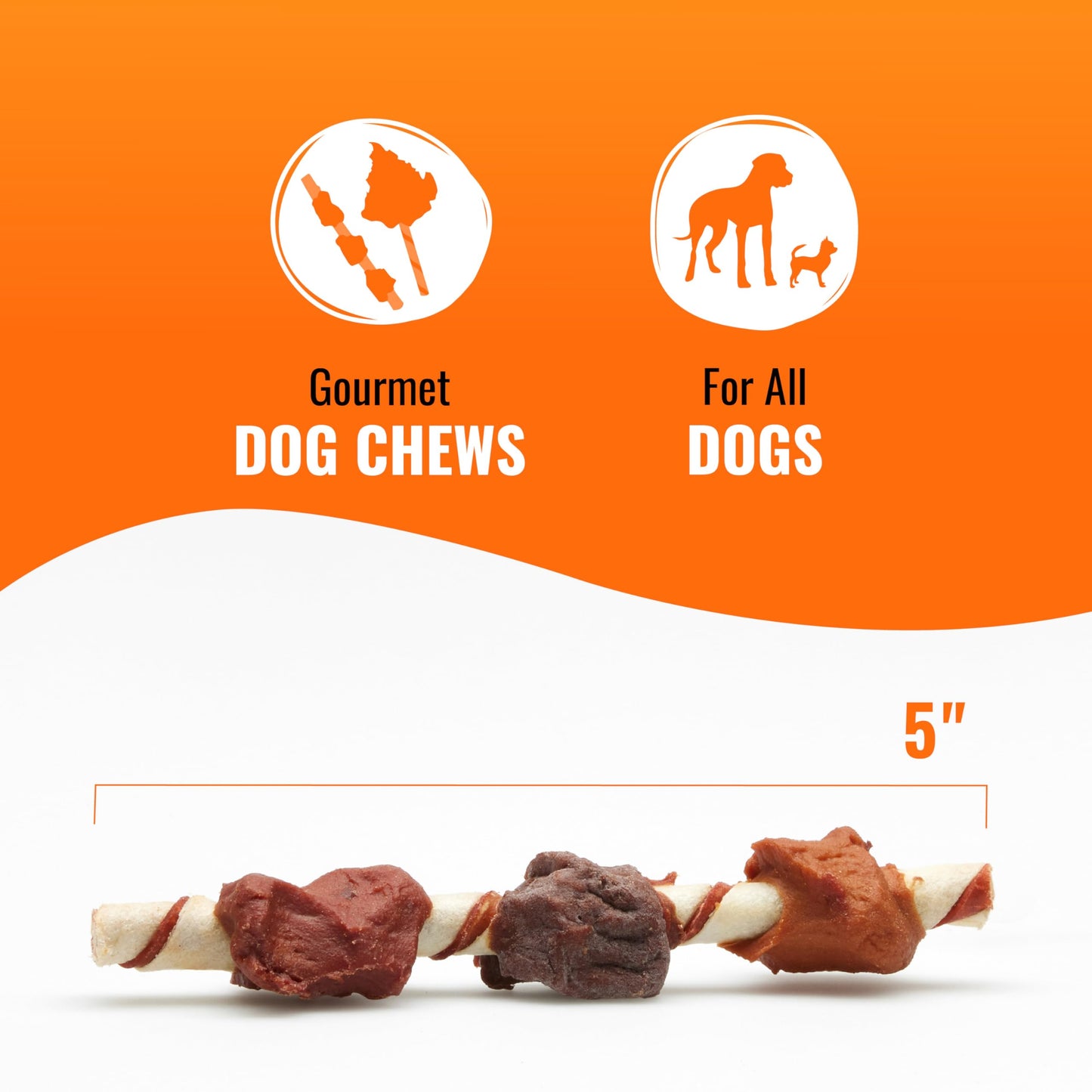 Good'n'Fun Triple Flavored Rawhide Kabobs for Dogs 3 Pound (Pack of 4)