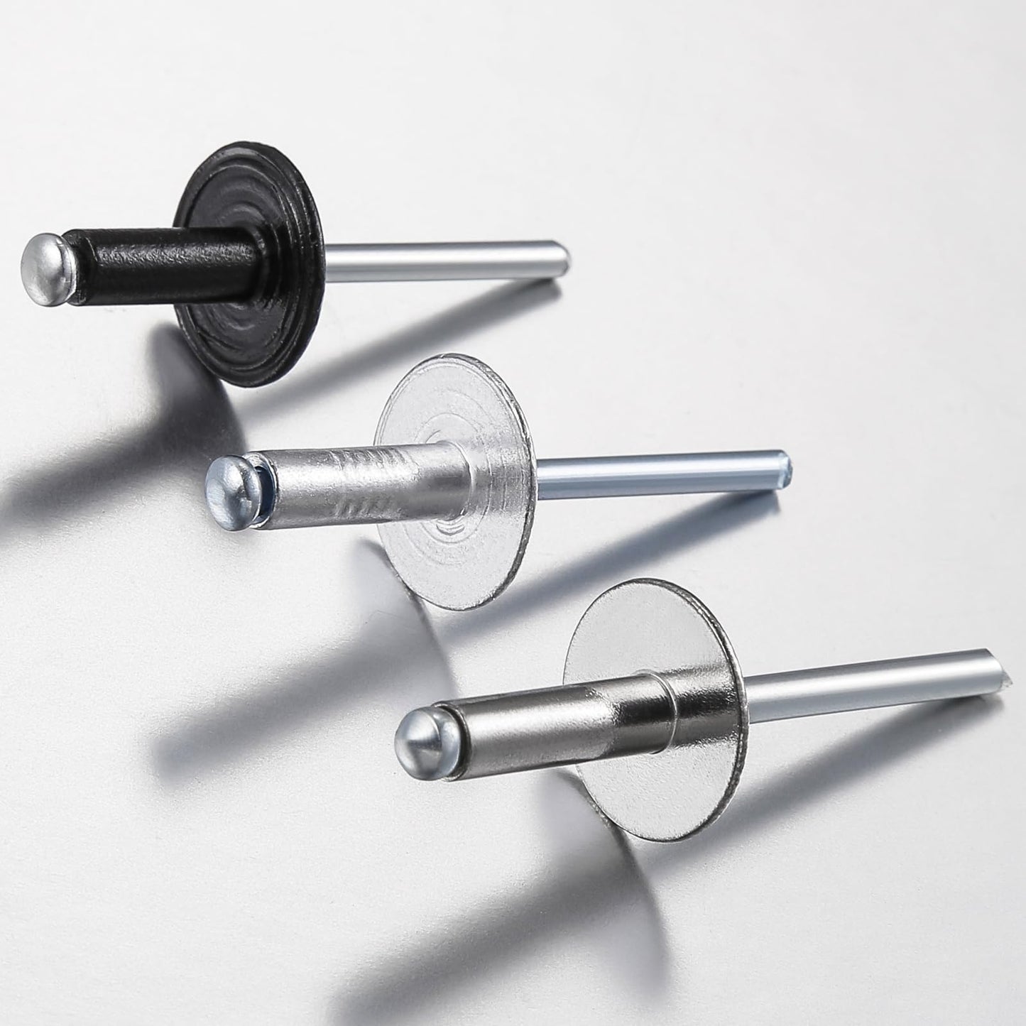 Wensilon(100 pcs) 3/16 * 5/8" Large Cap Open End Stainless Steel Blind Rivets,5 * 16 Blind Rivet