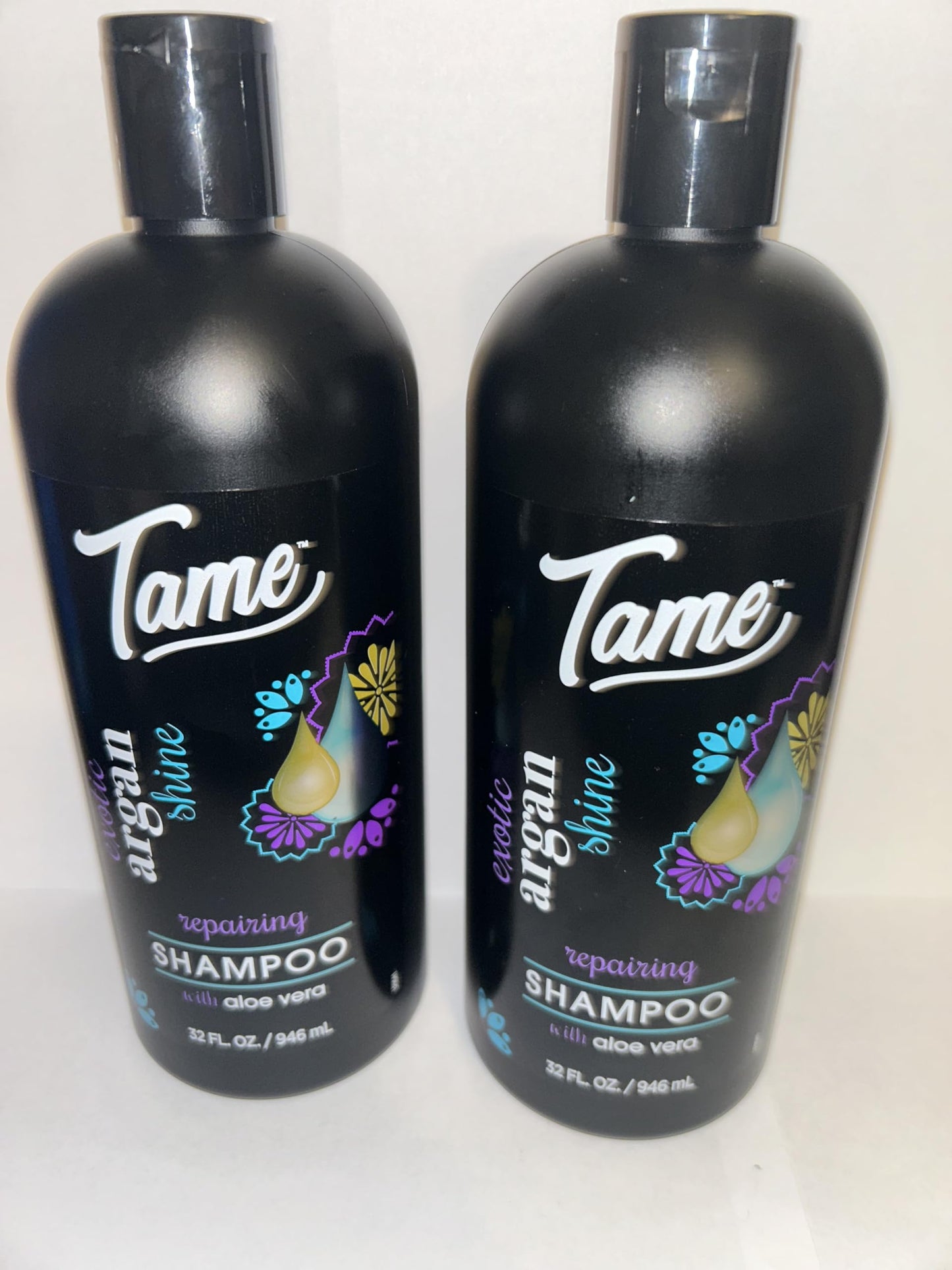 Tame Exotic Argan Shine Repairing Shampoo With Aloe Verbena 32 fl oz (2 Pack)