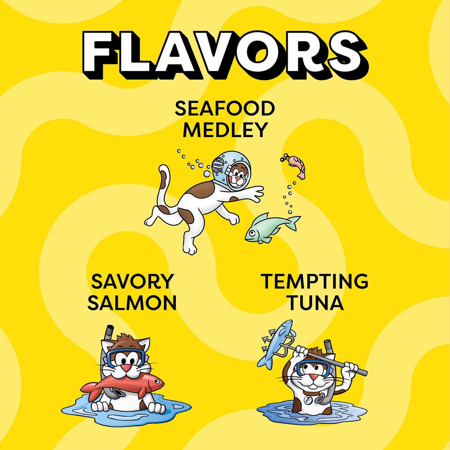 Temptations Classic Crunchy and Soft Cat Treats Seafood Lovers Variety Pack, 3 oz. Pouches (Pack of 6)