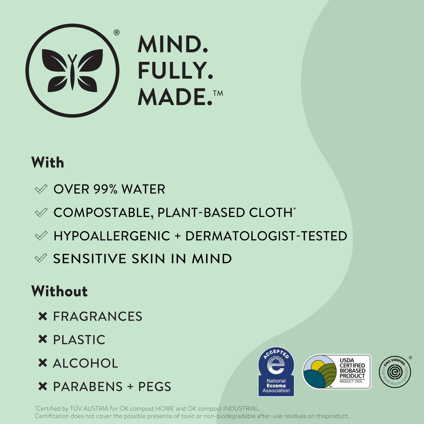 The Honest Company Clean Conscious Multi-Use Wipes | Hypoallergenic + Unscented for Sensitive Skin | Over 99% Water, Compostable, Plant Based, Baby Wipes | Rose Blossom, 288 Count