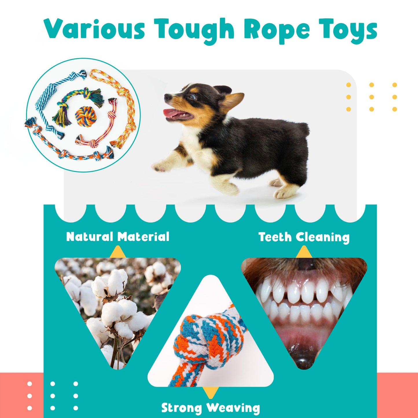 Zeaxuie 23 Pack Luxury Puppy Toys for Teething, Cute Small Dog Toys with Rubber Puppy Chew Toys, Treat Ball, Ropes and Plush Squeaky Dog Toys