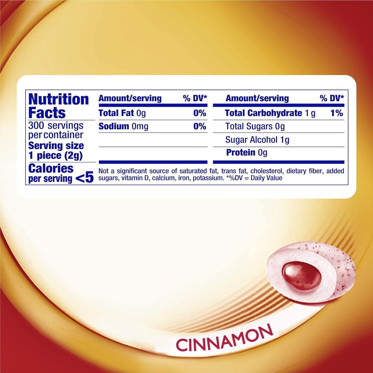 Pure Fresh Sugar Free Chewing Gum with Xylitol, Mento's Cinnamon, Bulk, 50 Piece Bottle (Pack of 2)
