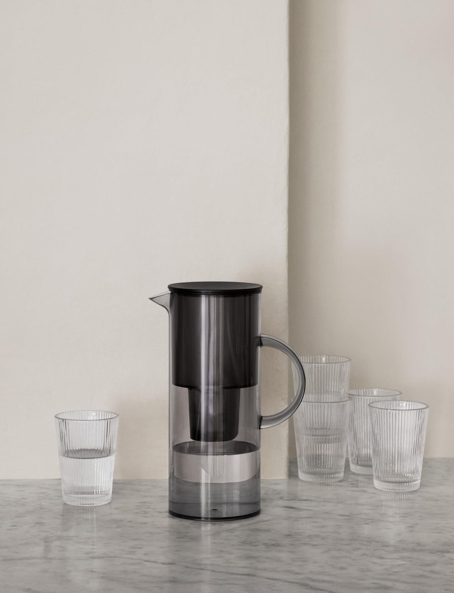 Stelton 2 Litre Water Filter Jug, Smoke