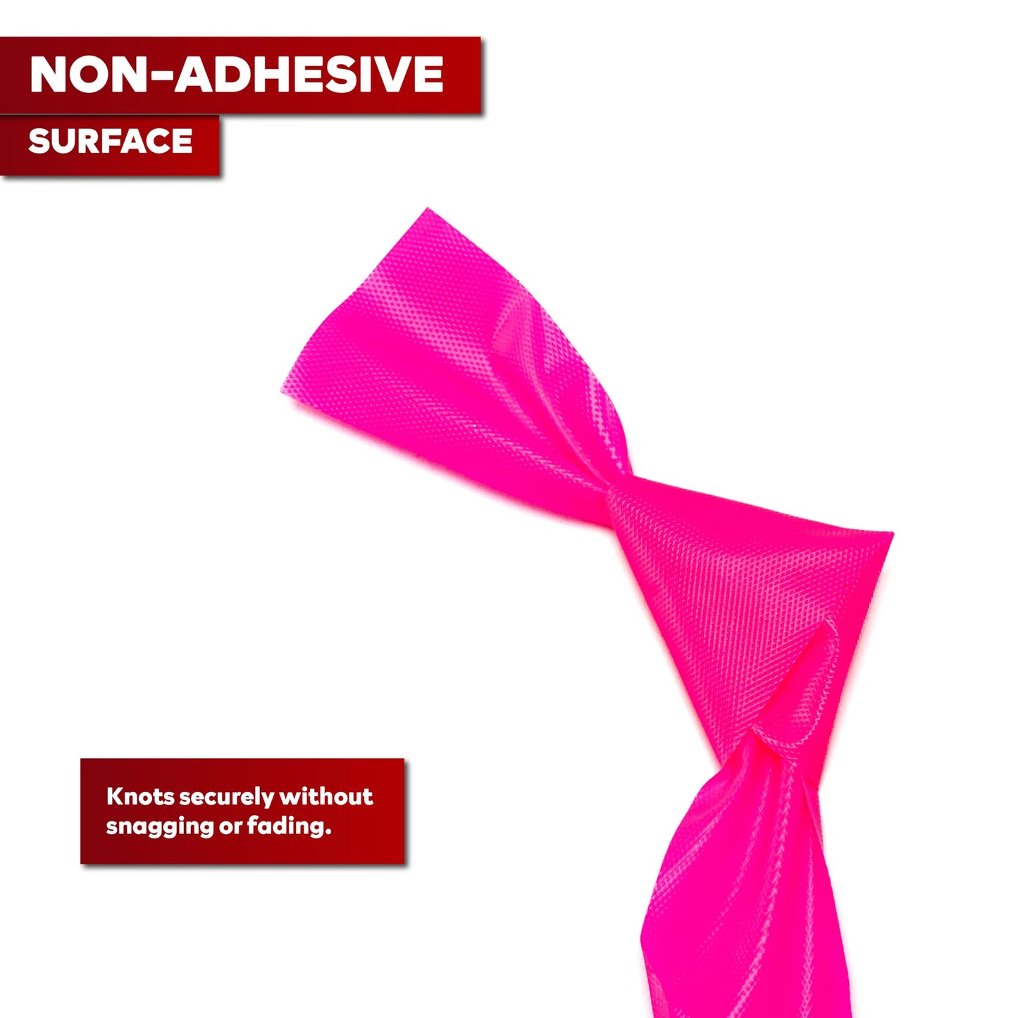 XFasten Pink Flagging Tape 12-Pack, 1-Inch x 1800 Feet Total Pink Marking Tape Ribbon, High Visibility Non-Fading Trail Marking Ribbon for Surveying, Trees, Construction Safety Caution - 150ft/roll