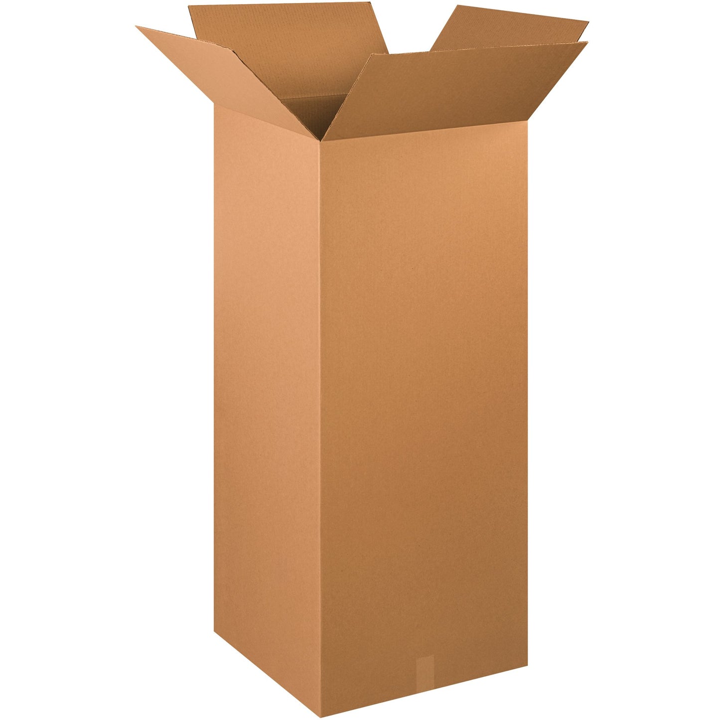 BOX USA 10 Pack of Tall Corrugated Cardboard Boxes, 20" L x 20" W x 48" H, Kraft, Shipping, Packing and Moving