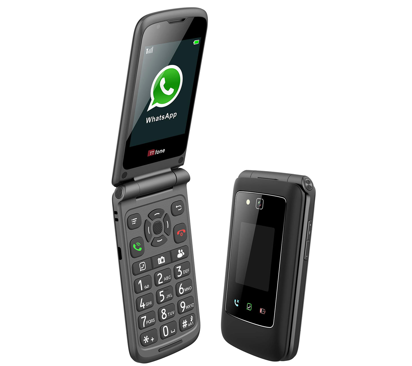 TTfone Titan TT950 Whatsapp Touchscreen Senior Big Button Flip Mobile Phone EE Pay As You Go
