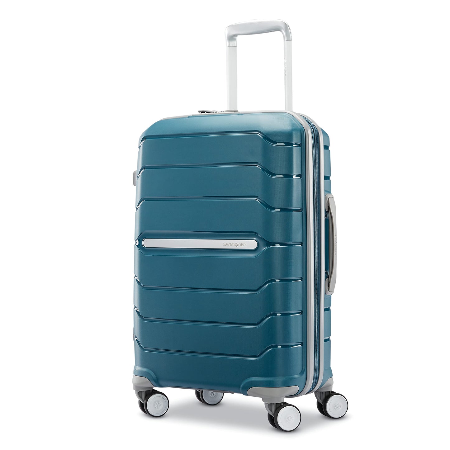 Samsonite Freeform Hardside Expandable Luggage with Spinners, Dark Teal, 2PC SET (Carry-on/Large)