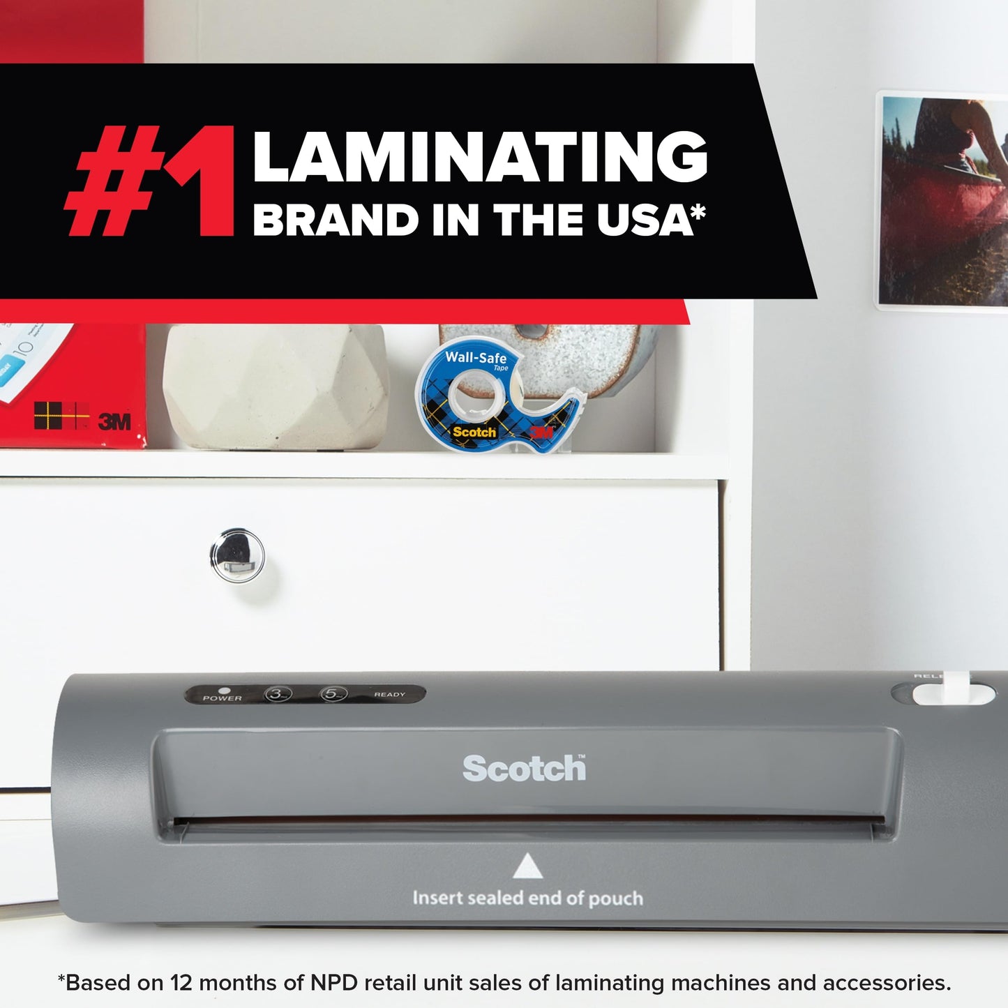 Scotch TL901X Thermal Laminator, 1 Laminating Machine, Gray, Laminate School Assignments and Documents, for Dorm Room or School Supplies, 9 in.