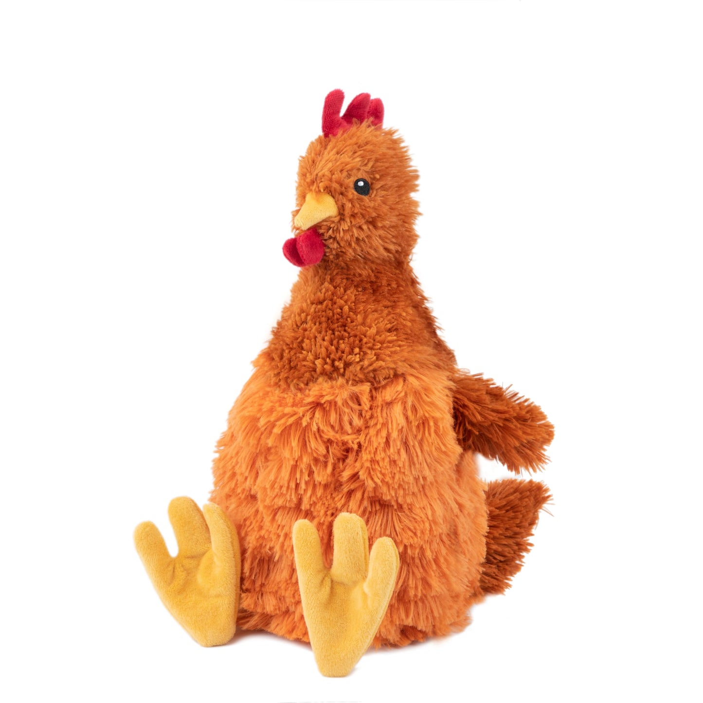 Best Pet Supplies Chicken Crinkle Plush Dog Toys for Interactive Play, Puppy and Senior Indoor Play, Colorful Chicken Toy Shape, Cute and Cuddly - Crinkle Chicken Bundle (Brown, Beige, Wine Red)