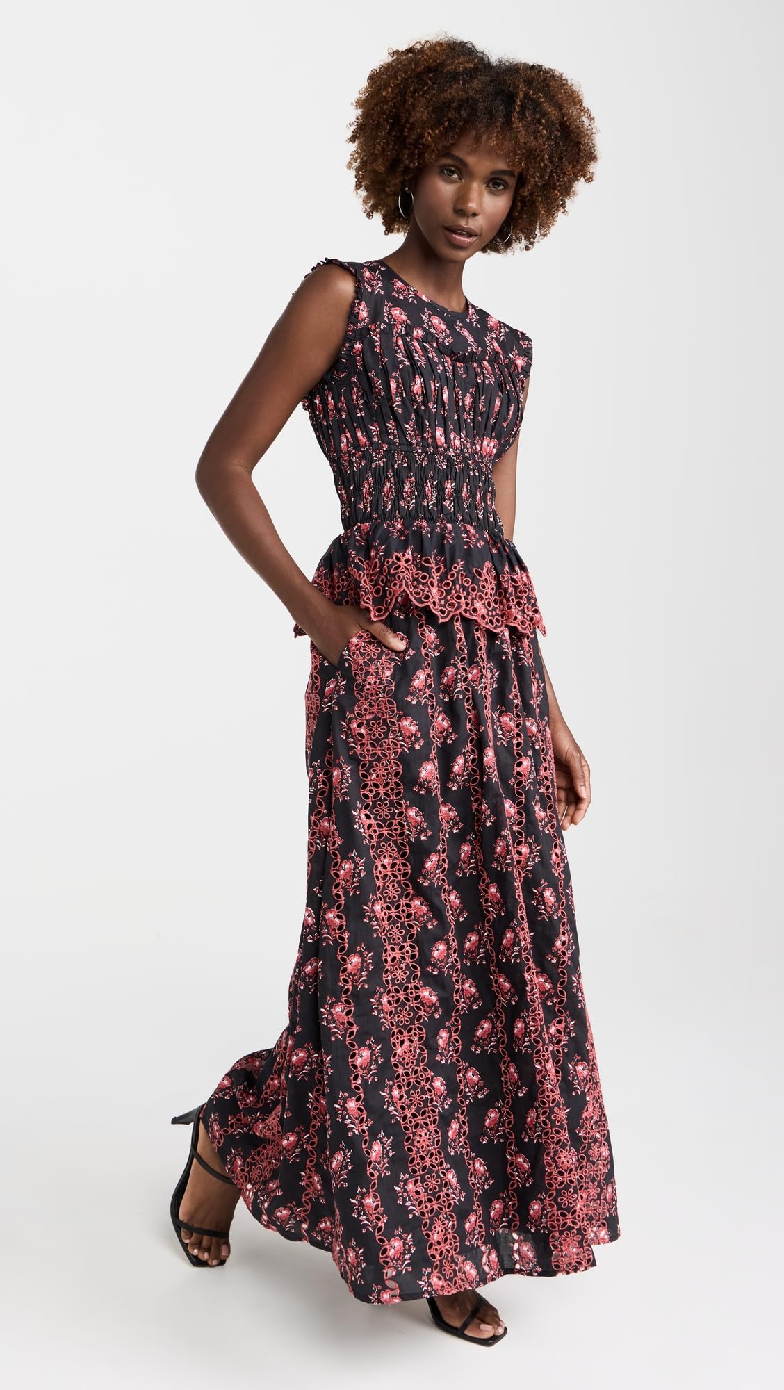 Banjanan Women's Claudia Dress, Dusk, Pink, Floral, S