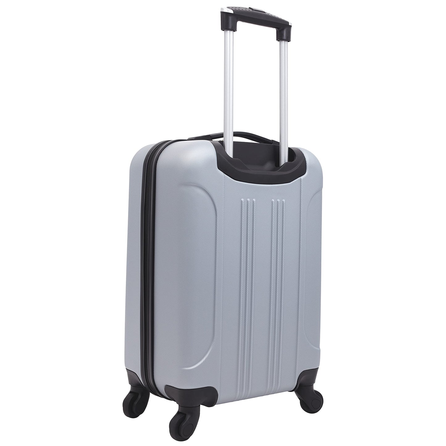 Travelers Club Cosmo Hardside Spinner Luggage, Silver, 2-Piece Set (20/28)