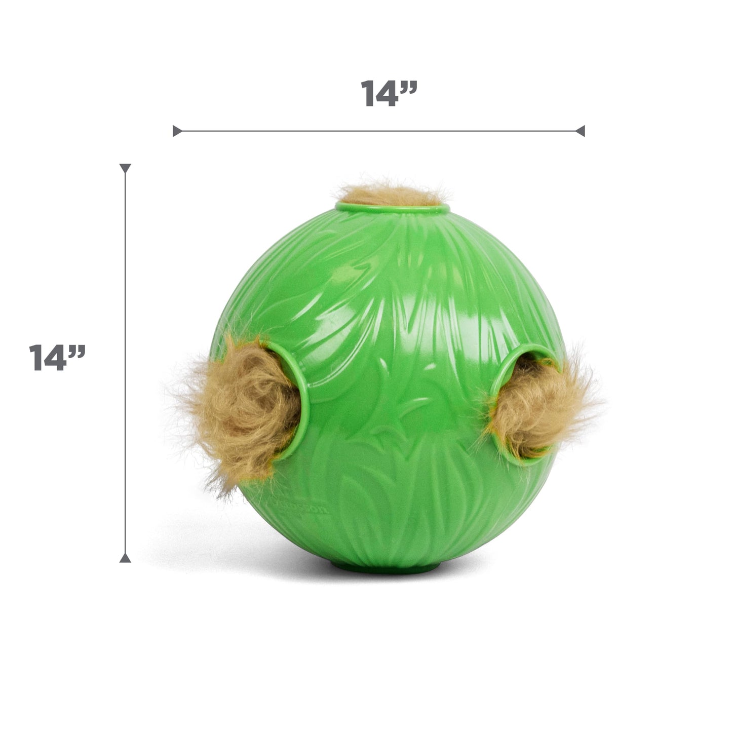 Outward Hound by Nina Ottosson Dog Snuffle N' Treat Ball Puzzle, Level 2 Intermediate, Green, Large