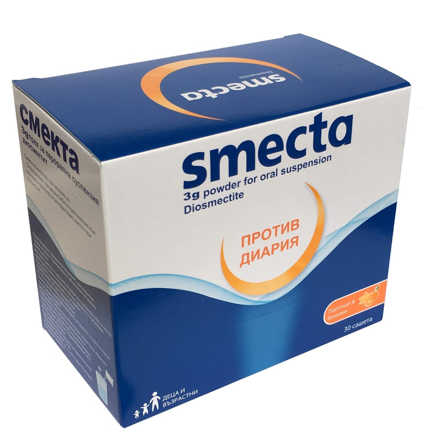 SMECTA 30 sachets. A new step in treating diarrhoea -powder for oral suspension by SMECTA