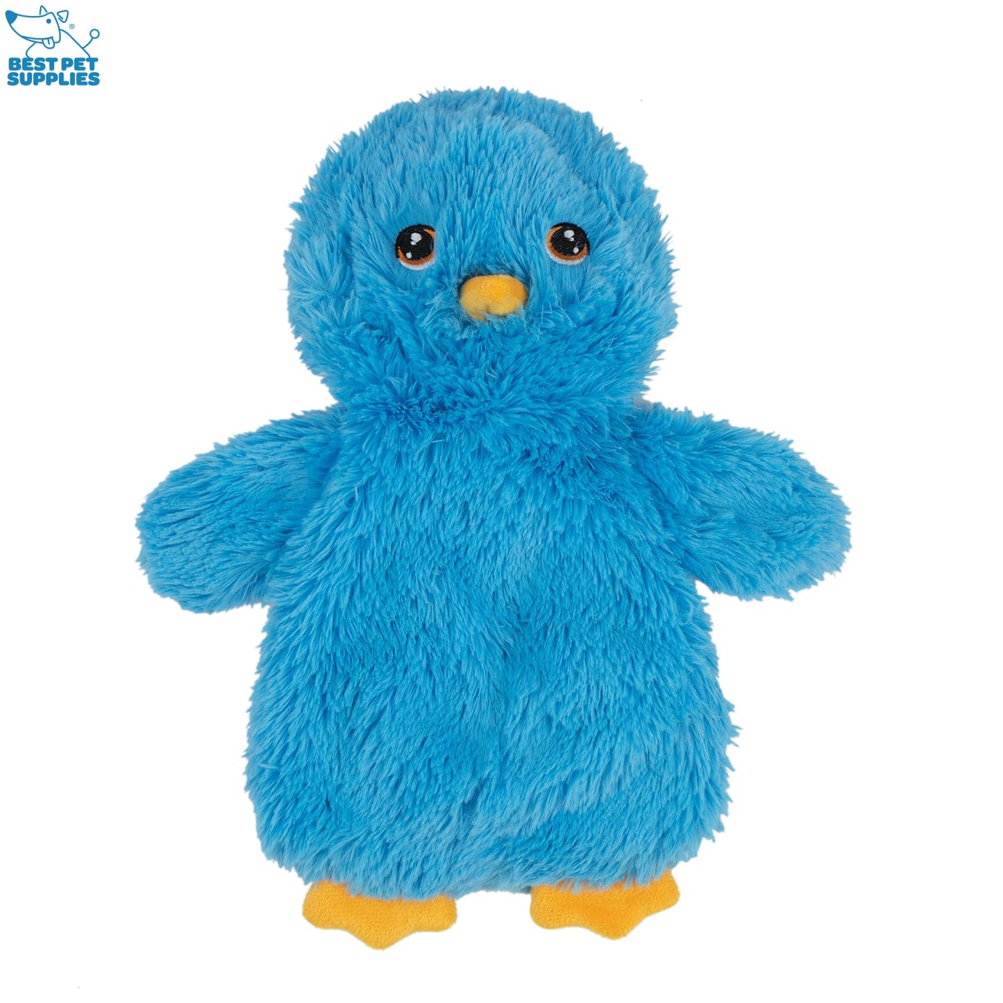 Best Pet Supplies Chicken Crinkle Plush Dog Toys for Interactive Play, Puppy and Senior Indoor Play, Colorful Chicken Toy Shape, Cute and Cuddly - Crinkle Chicken Bundle (Yellow, Pink, Blue)