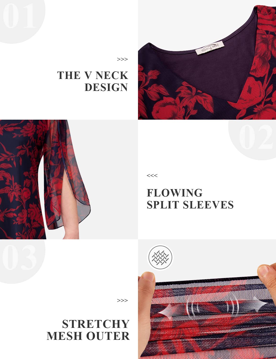 SeSe Code Wedding Guest Dresses for Women 2025 Wedding Guest Elegantes Spring Summer Dress Casual Formal Party Evening Cocktail Cruise Bridesmaid Ladies Mother Womens Flattering Blue Red Flower XL