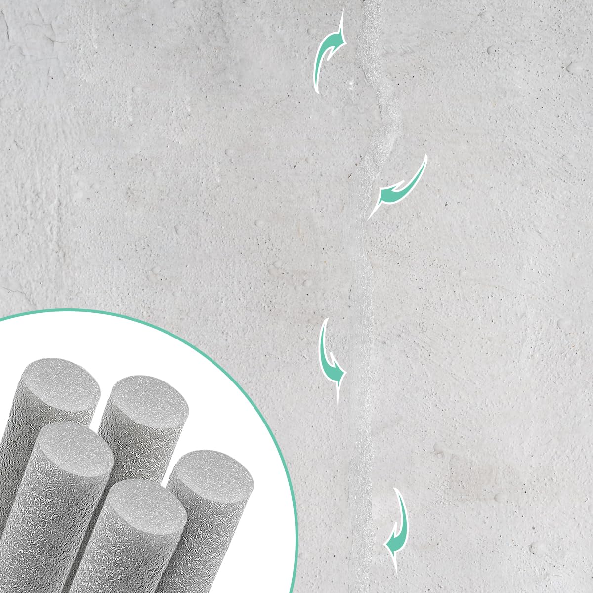 Storystore Backer Rod Foam Caulk Saver for Gap and Joint Concrete Filling Gray (1/2" Diameter x 49' Length)