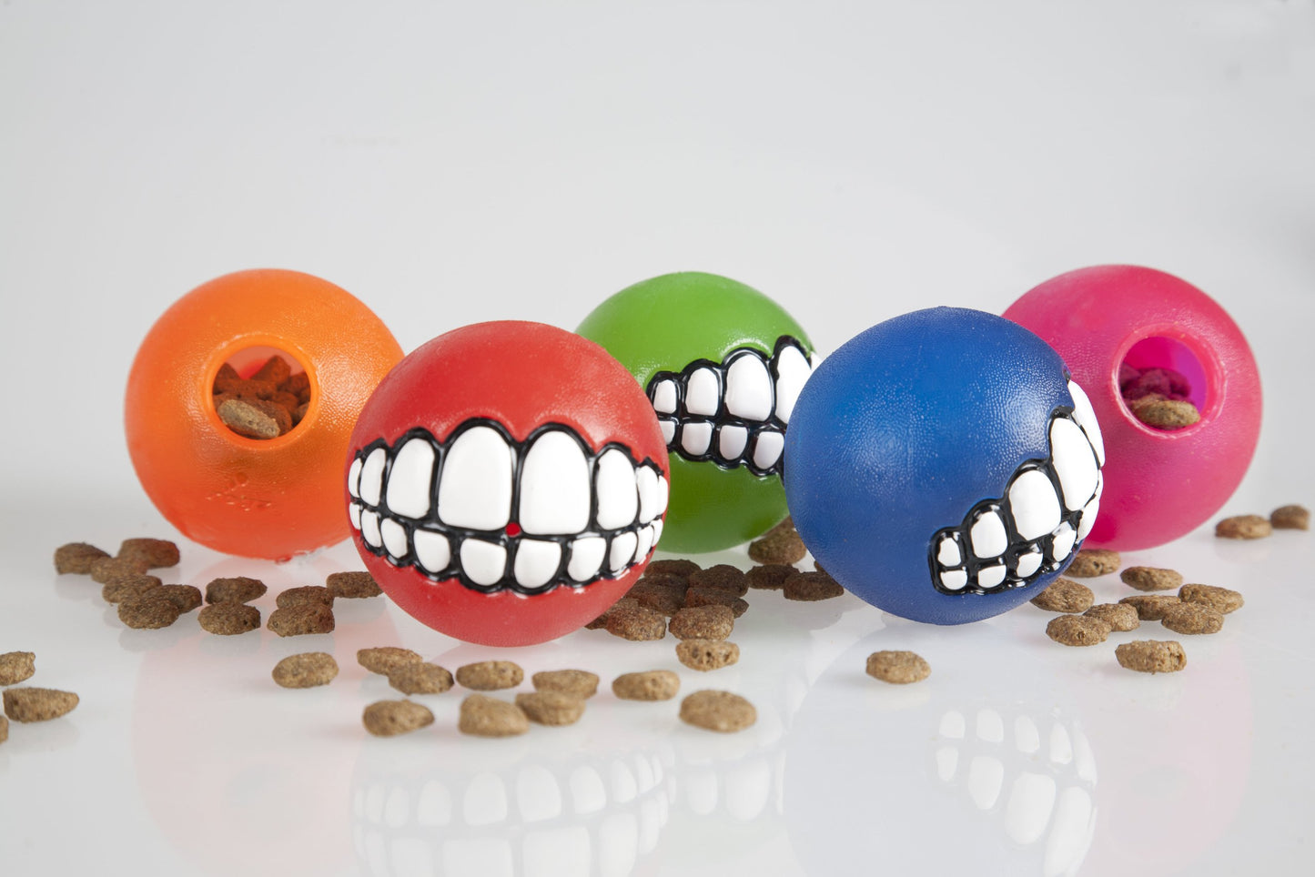 Rogz Fun Dog Treat Ball in various sizes and colors, Medium, Red