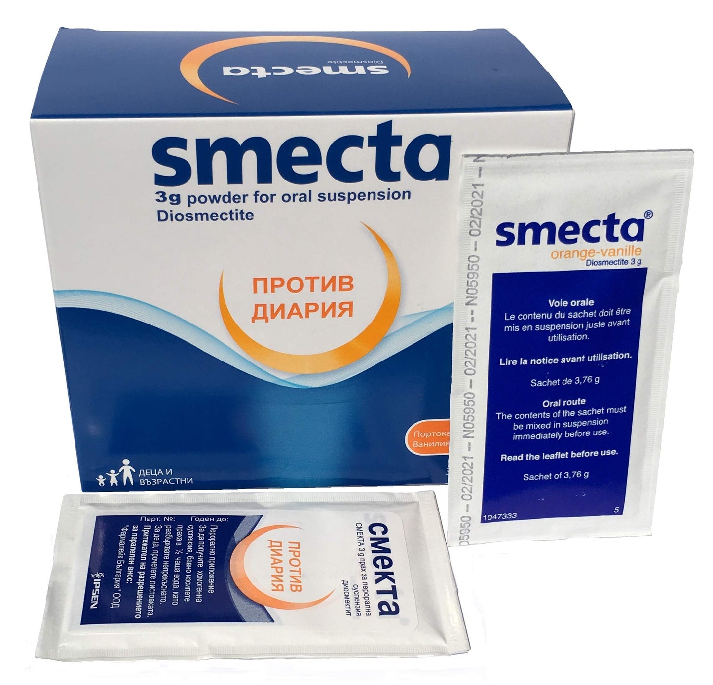 SMECTA 30 sachets. A new step in treating diarrhoea -powder for oral suspension by SMECTA