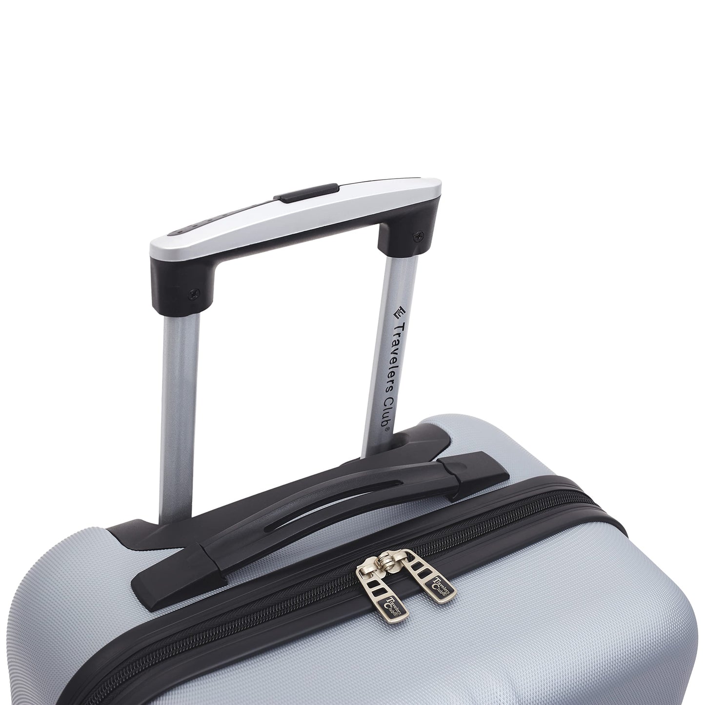Travelers Club Cosmo Hardside Spinner Luggage, Silver, 2-Piece Set (20/28)