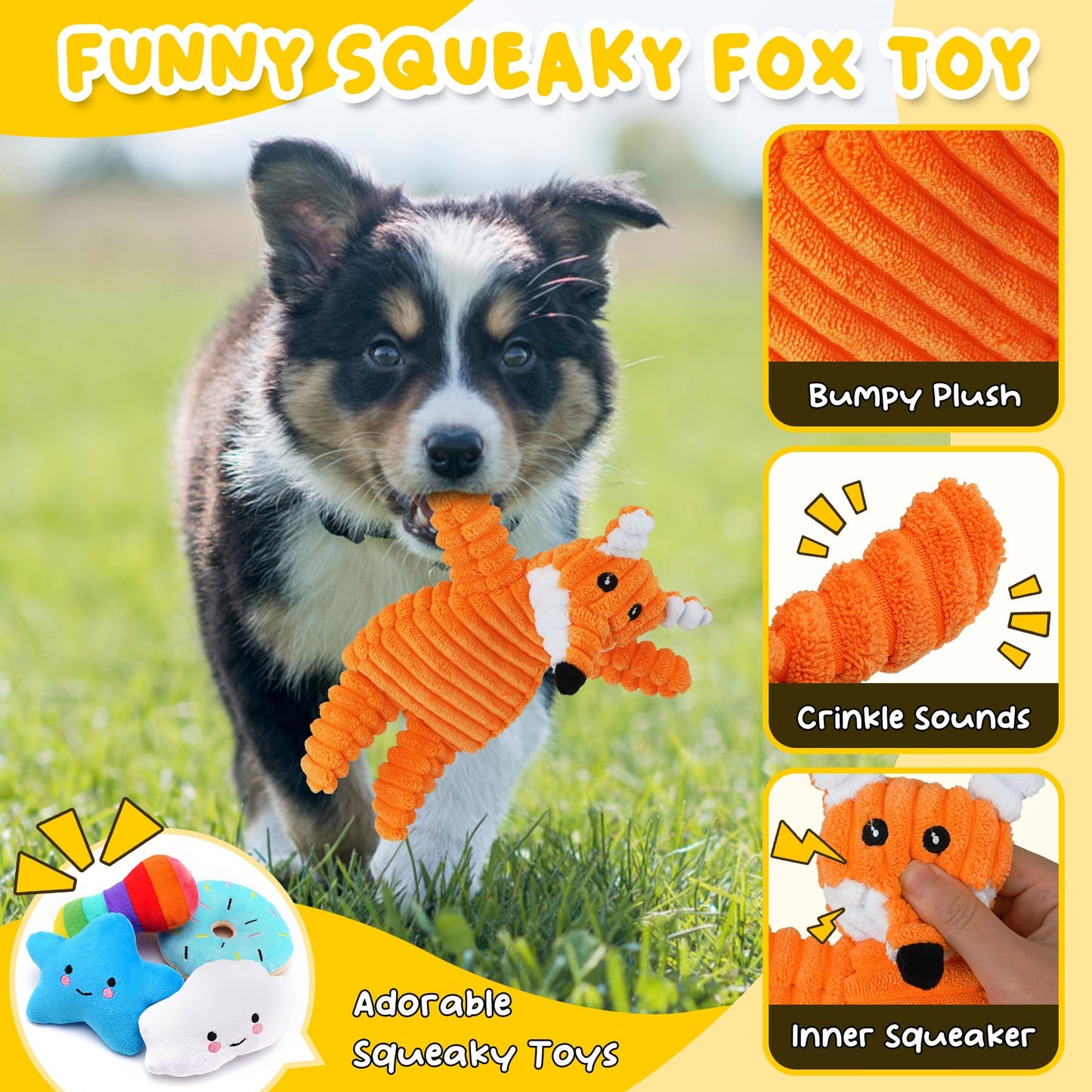 Zeaxuie 23 Pack Luxury Puppy Toys for Teething Small Dogs, Puppy Chew Toys with Rubber, Rope and Squeaky Toys
